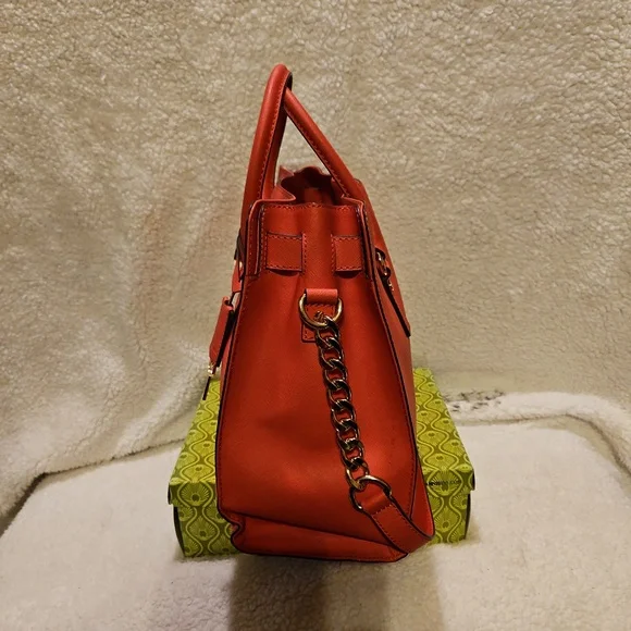 Michael Kors Large Hamilton Tote Watermelon W/ Goldtone Hardware Large - Picture 3 of 8